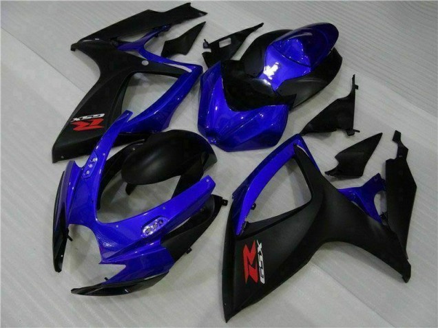 Beste GSXR 600 / 750 K6 2006-2007 Verkleidungen - Blau Schwarz
